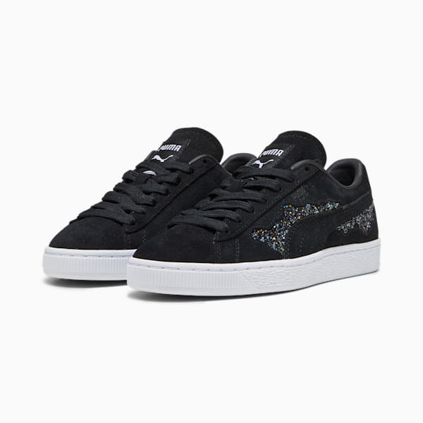 PUMA x SWAROVSKI Suede Women's Sneakers, PUMA Black, extralarge