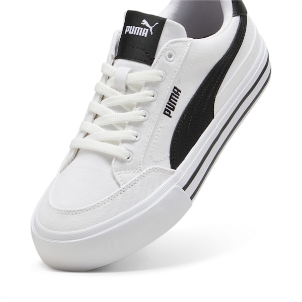 ユニセックス コート クラシック VULC PS  スニーカー, PUMA White-PUMA Black, extralarge-JPN