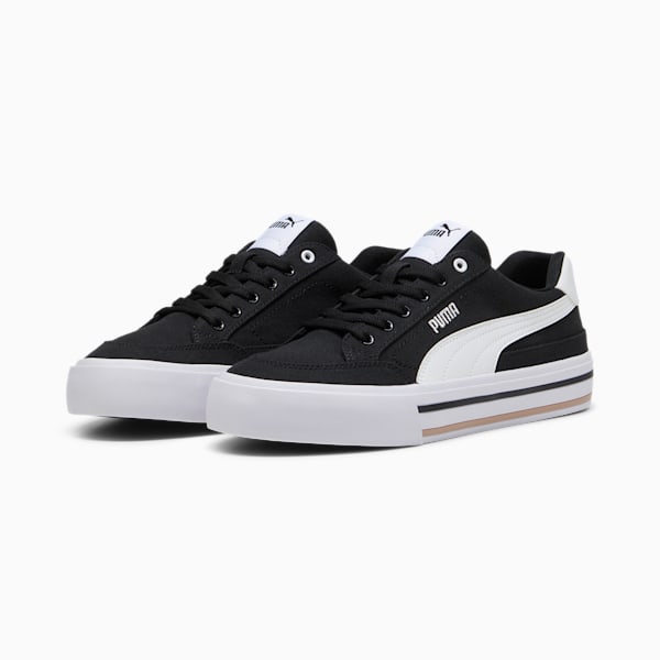 Tenis Court Classic Vulc Formstrip, PUMA Black-PUMA White, extralarge
