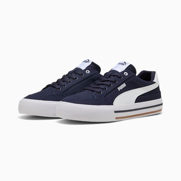 Court Classic Vulcanised Formstrip Unisex Sneakers, New Navy-PUMA White, extralarge