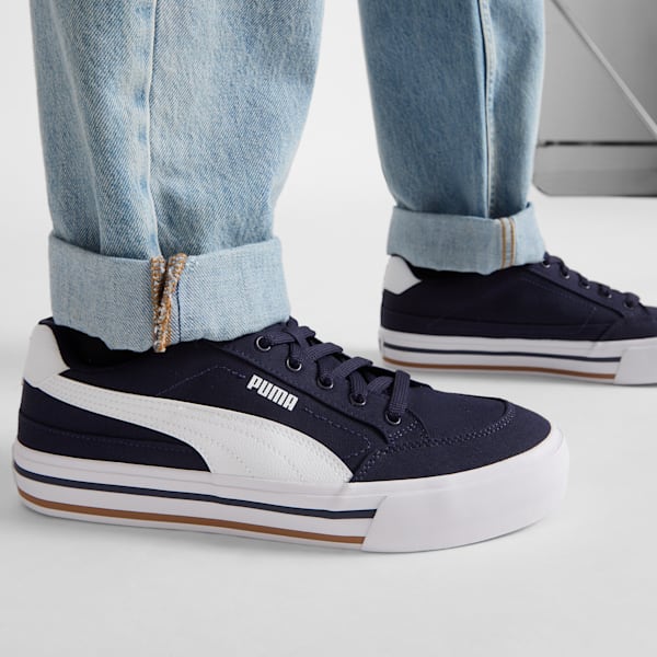 Court Classic Vulcanised Formstrip Unisex Sneakers, New Navy-PUMA White, extralarge