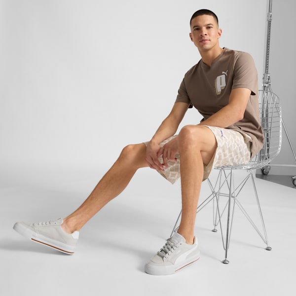 Tenis Court Classic Vulc Formstrip, Feather Gray-PUMA White, extralarge