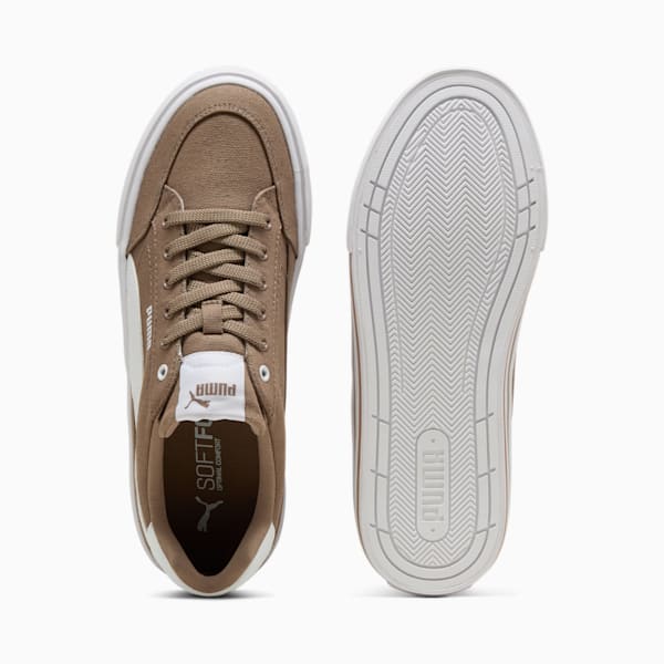 Court Classic Vulcanised Formstrip Unisex Sneakers, Totally Taupe-PUMA White, extralarge