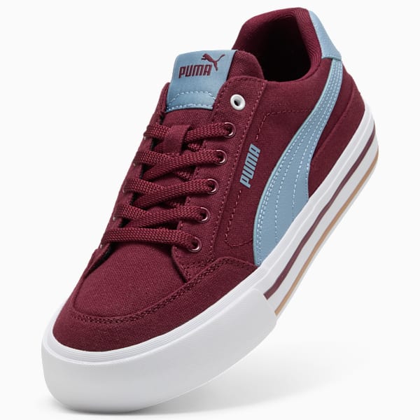 Court Classic Vulcanised Formstrip Unisex Sneakers, Ruby Shimmer-Cool Blue, extralarge