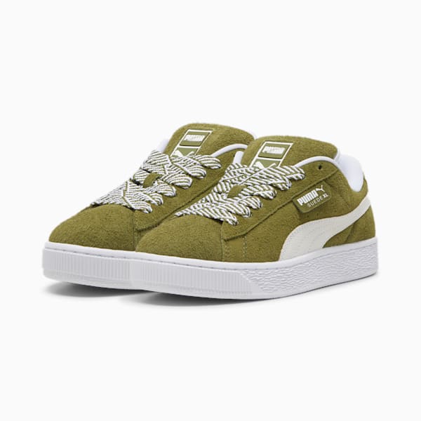 Suede XL Soft Women's Sneakers, puma mile rider sunny getaway womens sneakers in whitepoppy redelk pool, extralarge