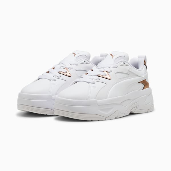 ウィメンズ ブラスター グラム スニーカー, PUMA White-Copper Rose, extralarge-JPN