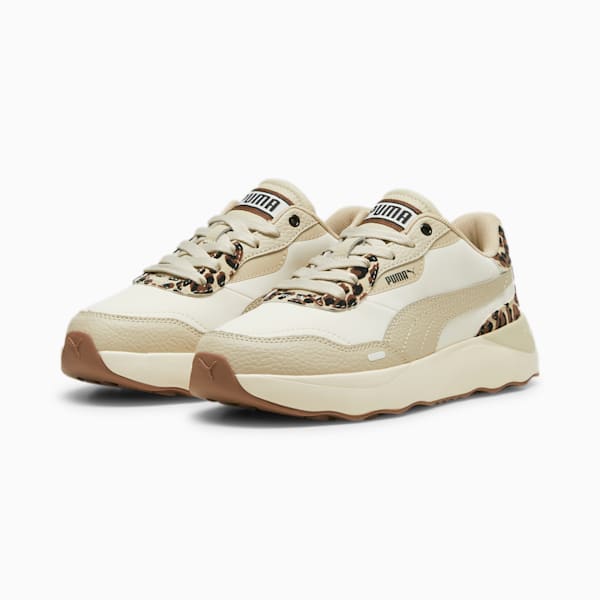 ウィメンズ ランテイムド プラットフォーム IATD スニーカー, Sugared Almond-Putty-Brown Mushroom-PUMA Black, extralarge-JPN