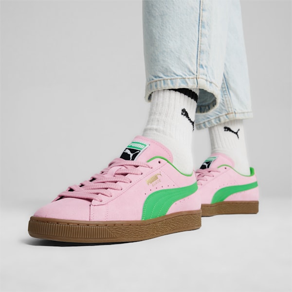 ユニセックス スウェード テラス スニーカー, Pink Delight-PUMA Green, extralarge-JPN