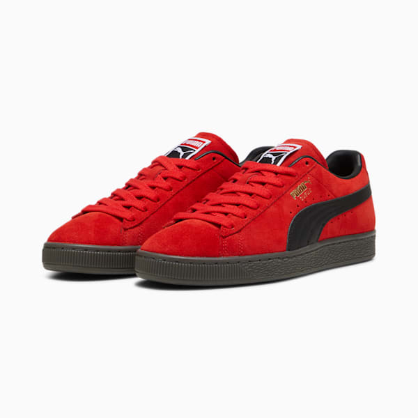 Suede Terrace Sneakers, For All Time Red-Gum, extralarge
