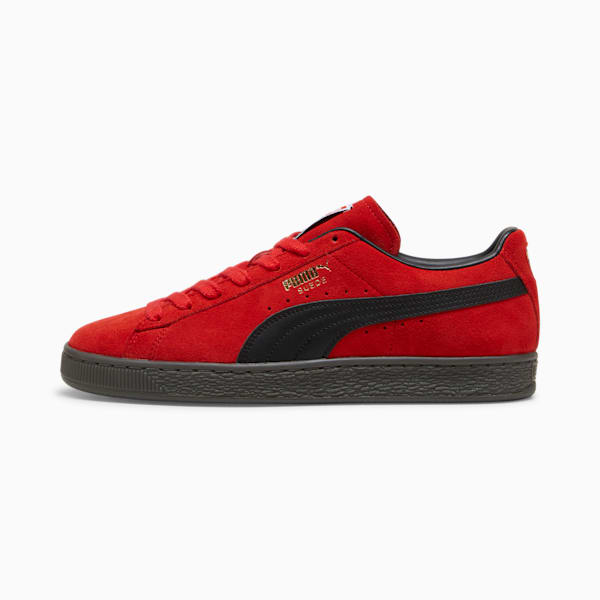 Suede Terrace Sneakers, For All Time Red-Gum, extralarge