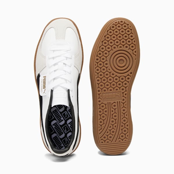 Sneakers en cuir Palermo, PUMA White-Vapor Gray-Gum, extralarge