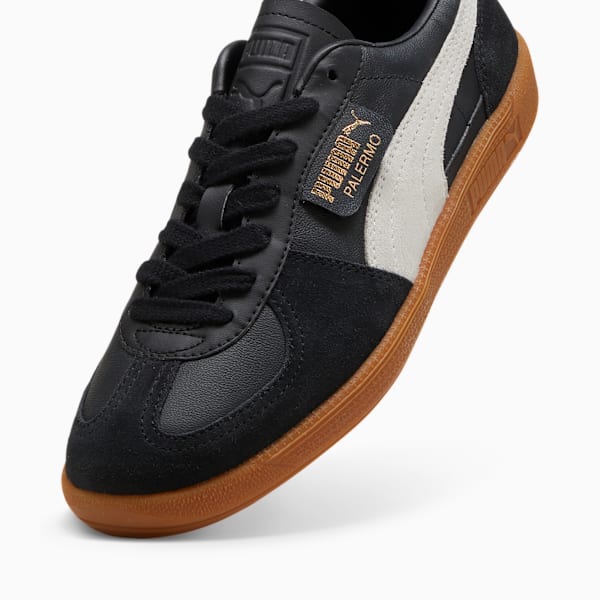 ユニセックス パレルモ レザー スニーカー, PUMA Black-Feather Gray-Gum, extralarge-JPN