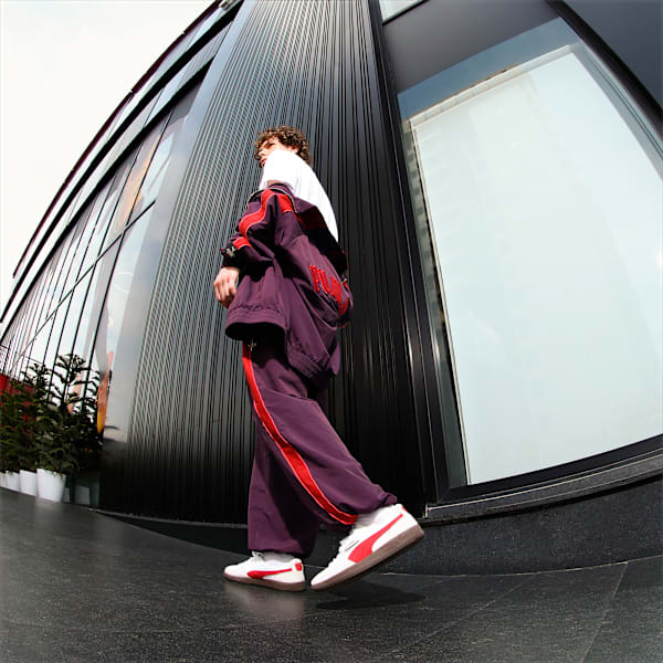 Palermo Lth Sneakers, PUMA White-Vapor Gray-Club Red, extralarge-IND