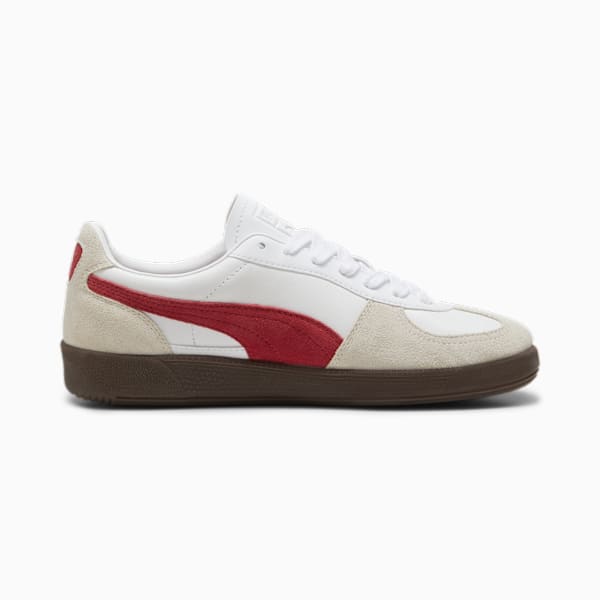 Palermo Lth Sneakers, PUMA White-Vapor Gray-Club Red, extralarge-IND