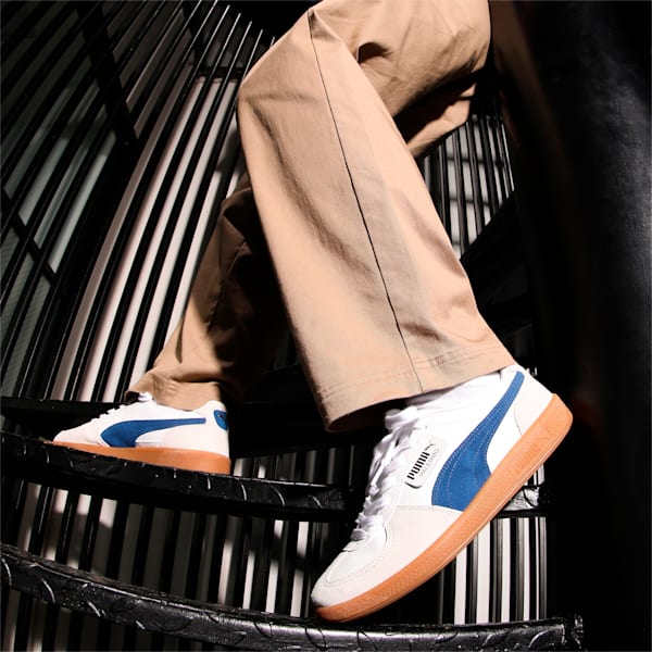 Palermo Lth Sneakers, PUMA White-Vapor Gray-Clyde Royal, extralarge-IND