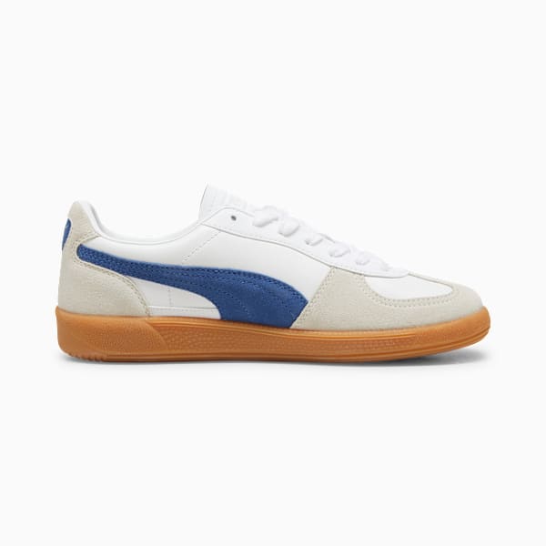 Palermo Leather Sneakers, PUMA White-Vapor Gray-Clyde Royal, extralarge