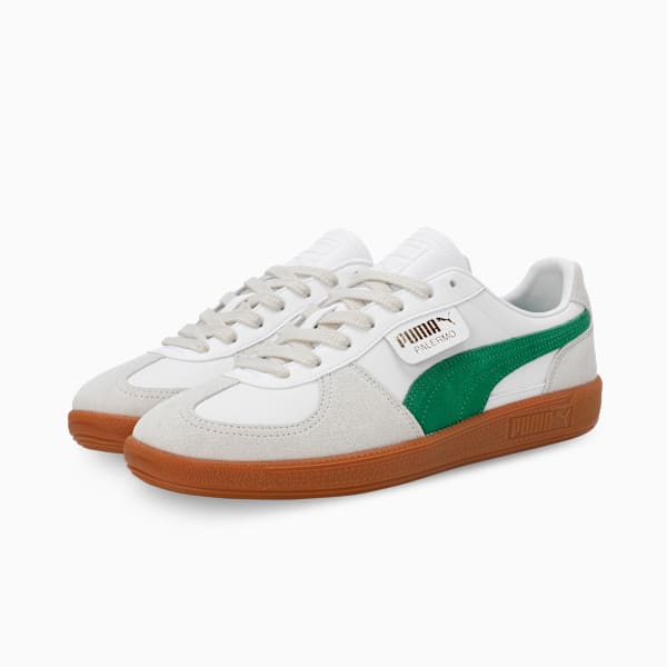 Palermo Lth Sneakers, PUMA White-Vapor Gray-Archive Green, extralarge-IND