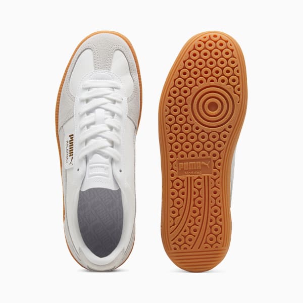 Sneakers en cuir Palermo, PUMA White-Glacial Gray-Gum, extralarge