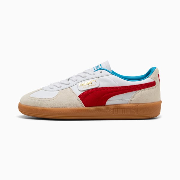 Sneakers en cuir Palermo, PUMA White-For All Time Red, extralarge