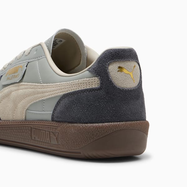 Tenis casuales de piel Palermo, Smokey Gray-Desert Dust, extralarge