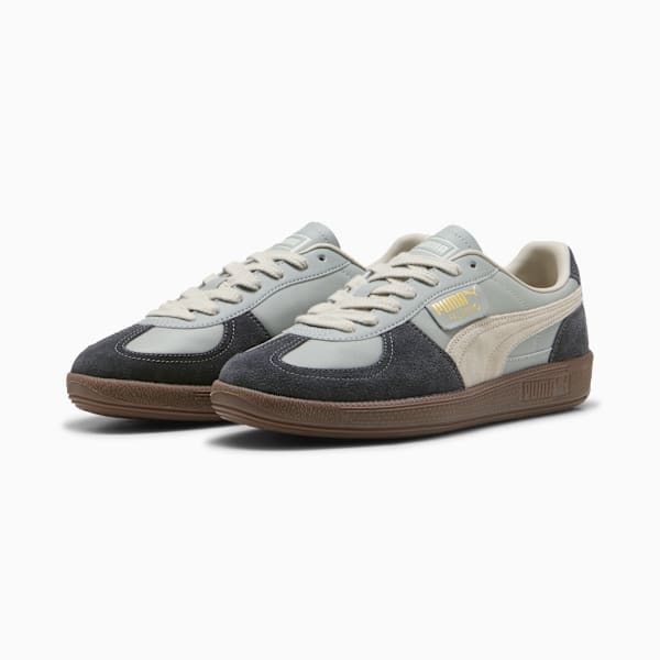 Tenis casuales de piel Palermo, Smokey Gray-Desert Dust, extralarge