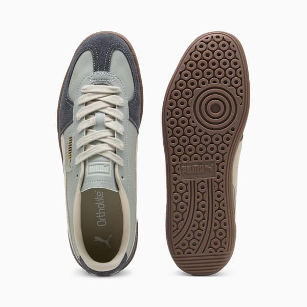 Tenis casuales de piel Palermo, Smokey Gray-Desert Dust, extralarge