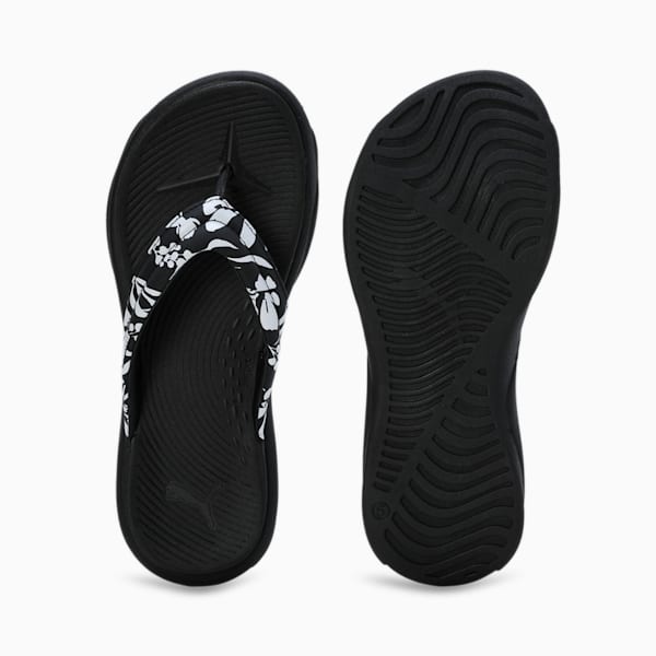 Puma black thong flip flops 2025