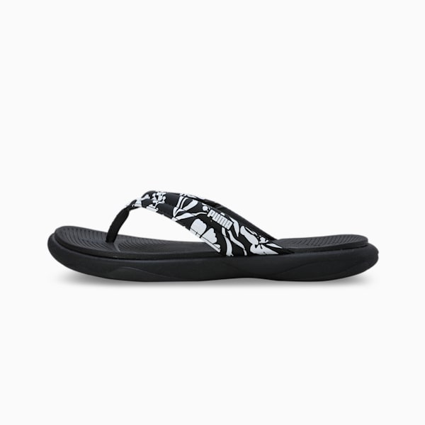 Royalcat Softride Thong-Strap Women's Flip Flops, PUMA Black-PUMA White, extralarge-IND