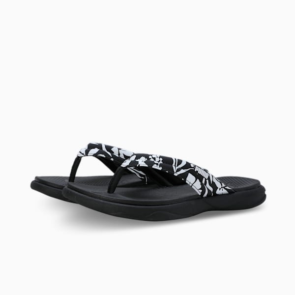 Puma black thong flip flops online