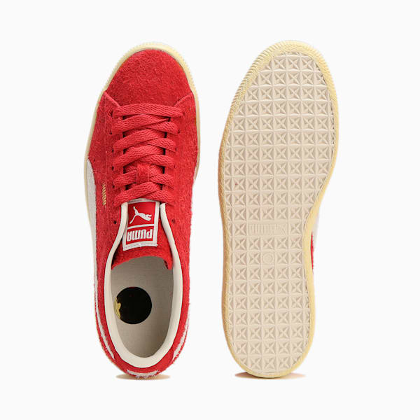 ユニセックス スウェード ヴィンテージ NEVERWORN III スニーカー, Warm White-Club Red, extralarge-JPN