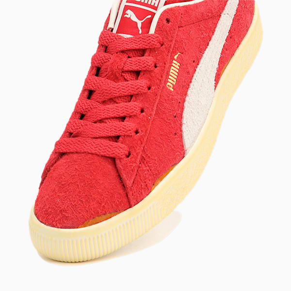 Suede VTG Neverworn III Men's Sneakers, Warm White-Club Red, extralarge