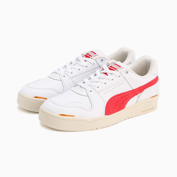 ユニセックス スリップストリーム ロー NEVERWORN III スニーカー, PUMA White-Club Red-Warm White, extralarge-JPN