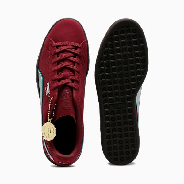 Tenis Suede PUMA x ONE PIECE Shanks El Pelirrojo, Team Regal Red-PUMA Silver, extralarge