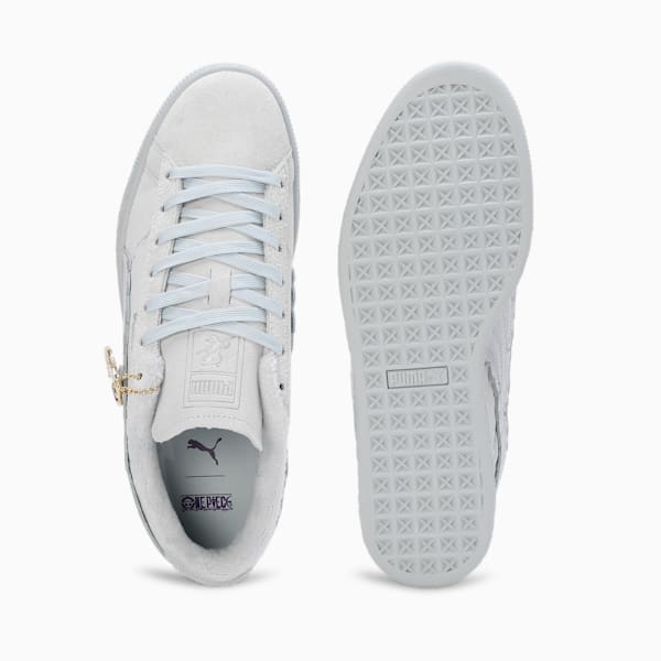 PUMA x ONE PIECE Suede Straw Hat Luffy Sneakers, Feather Gray-Platinum Gray, extralarge-IND