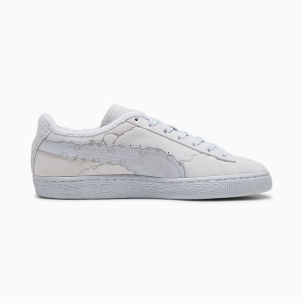 ユニセックス PUMA x ワンピース 麦わらのルフィ スウェード スニーカー, Feather Gray-Platinum Gray, extralarge-JPN