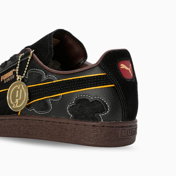 PUMA x ONE PIECE Suede Blackbeard Teech Sneakers, PUMA Black-Dark Chocolate, extralarge-IND