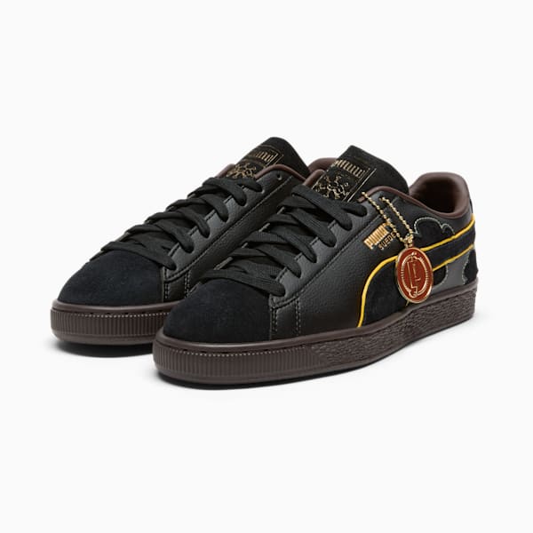 PUMA x ONE PIECE Suede Blackbeard Teech Men's Sneakers, PUMA Black-Dark Chocolate, extralarge