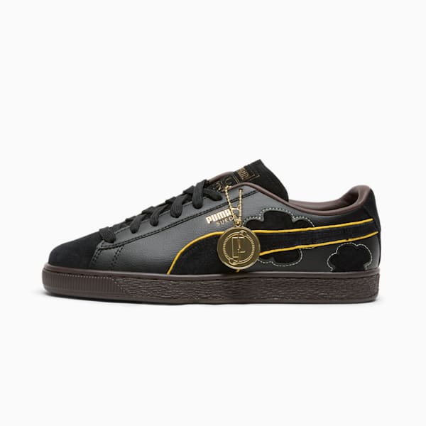 PUMA x ONE PIECE Suede Blackbeard Teech Men's Sneakers, PUMA Black-Dark Chocolate, extralarge