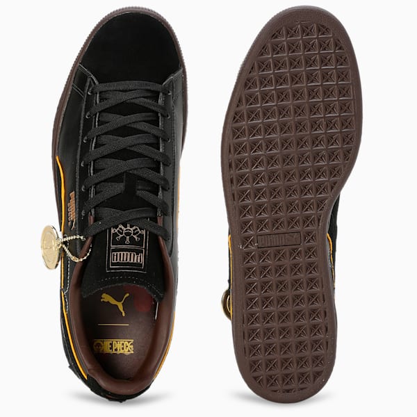 PUMA x ONE PIECE Suede Blackbeard Teech Sneakers, PUMA Black-Dark Chocolate, extralarge-IND