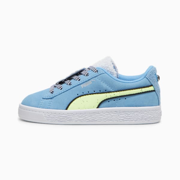 キッズ PUMA x トロールズ スウェード スニーカー 17-21cm, Team Light Blue-Fizzy Light, extralarge-JPN