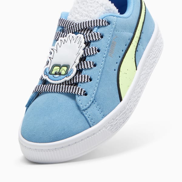 キッズ PUMA x トロールズ スウェード スニーカー 17-21cm, Team Light Blue-Fizzy Light, extralarge-JPN