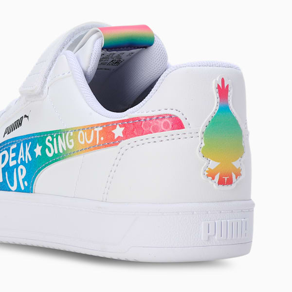 PUMA x TROLLS Caven 2.0 Kids' Sneakers, PUMA White-Ravish-Active Red, extralarge-IND