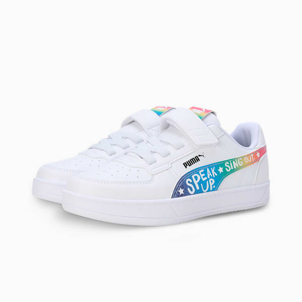 PUMA x TROLLS Caven 2.0 Kids' Sneakers, PUMA White-Ravish-Active Red, extralarge-IND