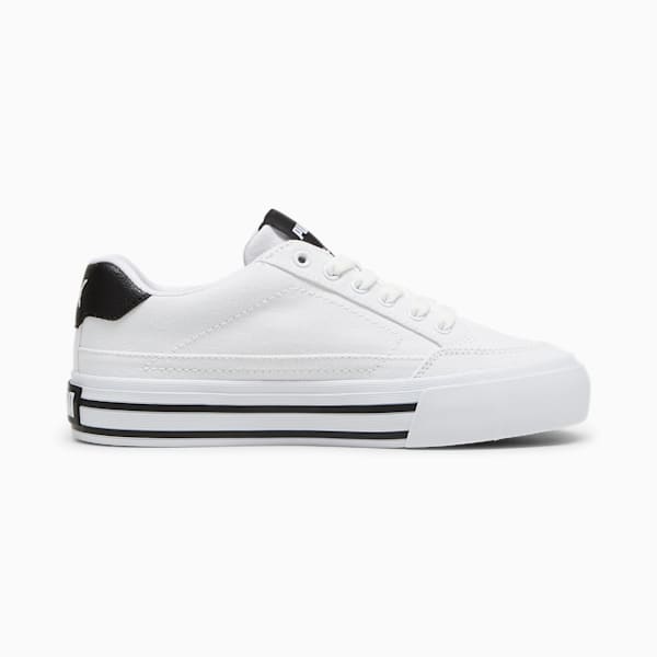 Court Classic Vulc Formstrip Big Kids' Sneakers, PUMA White-PUMA Black, extralarge