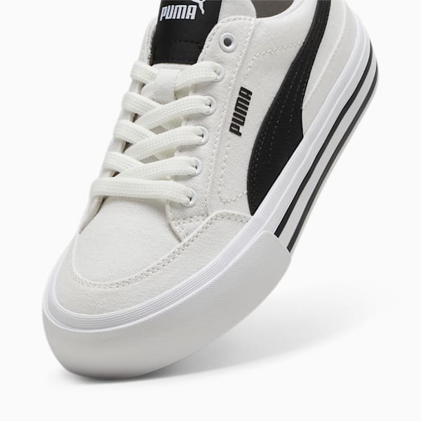 Court Classic Vulc Formstrip Big Kids' Sneakers, PUMA White-PUMA Black, extralarge