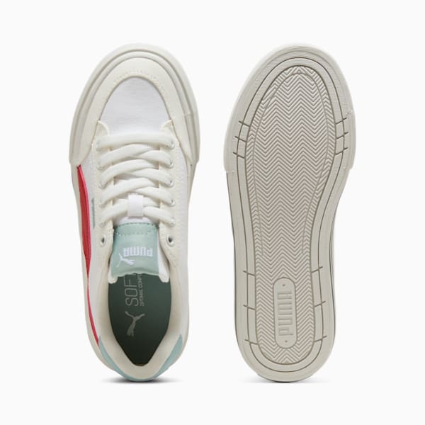 Court Classic Vulc Formstrip Big Kids' Sneakers, PUMA White-Red Fire-Vapor Gray, extralarge