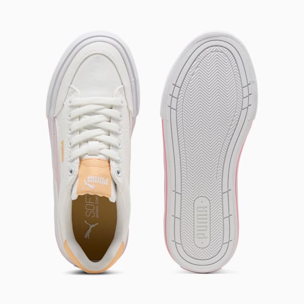 Chaussures Court Classic Vulc Enfant et Adolescent, PUMA White-Rose Mauve-Almost Apricot, extralarge