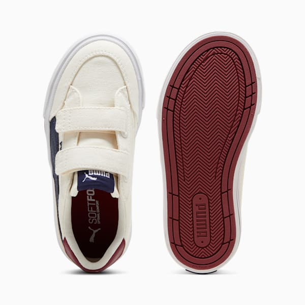 Tenis niños Court Classic Vulc Formstrip, Warm White-Sugared Almond-PUMA Navy, extralarge