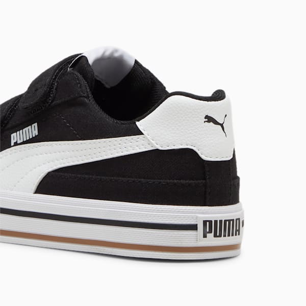Chaussures Court Classic Vulc Enfant, PUMA Black-PUMA White, extralarge