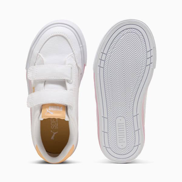 Tenis niños Court Classic Vulc Formstrip, PUMA White-Rose Mauve-Almost Apricot, extralarge